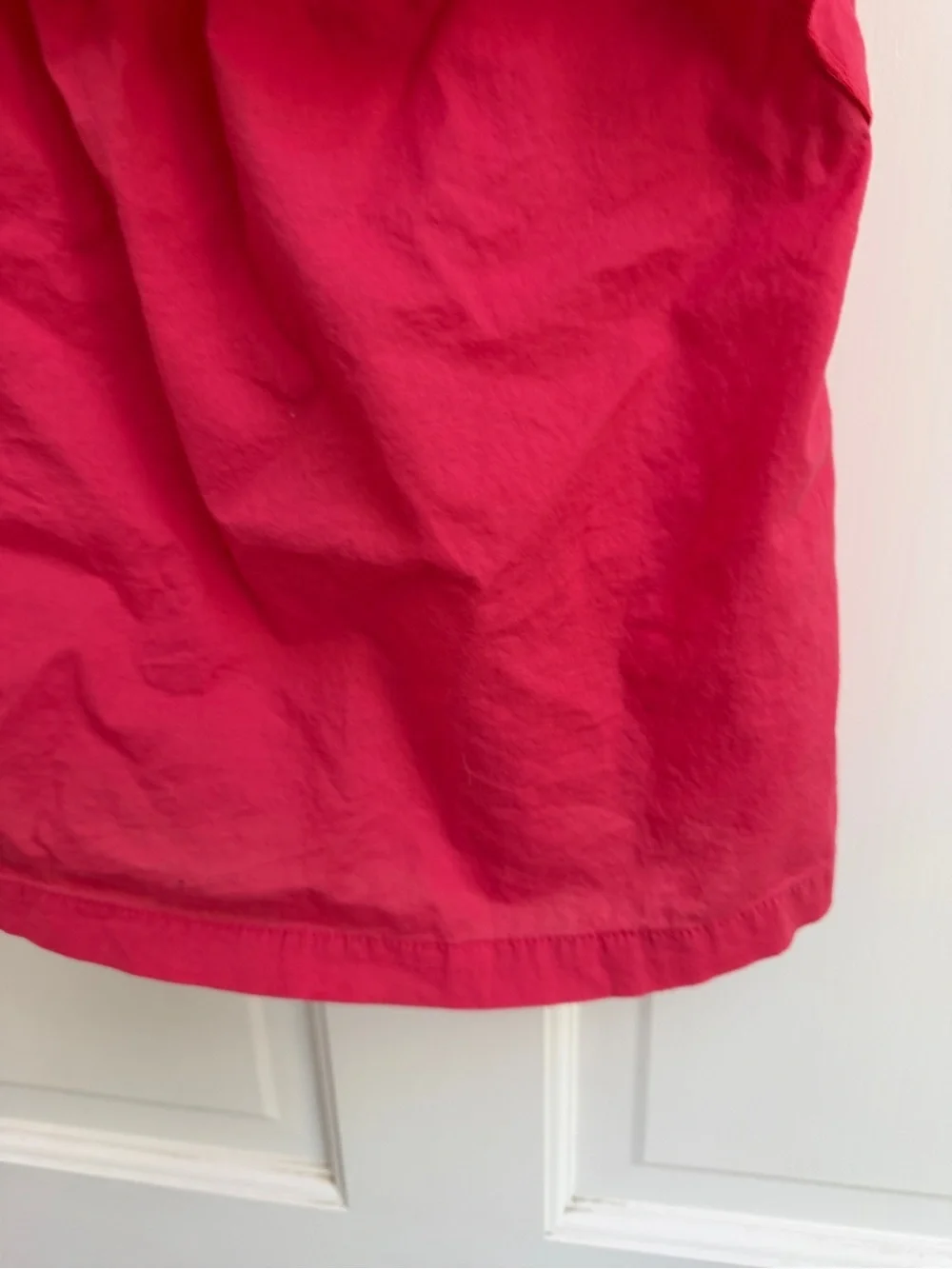 OshKosh B'gosh 4T Girls Hot Pink Ruffle Embroidered Tank Short Sleeve Blouse Top